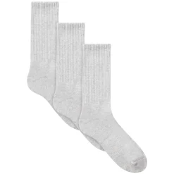 MENS TUBE CREW SOCK 3-PACK | LIGHT HEATHER GREY-Skims Best