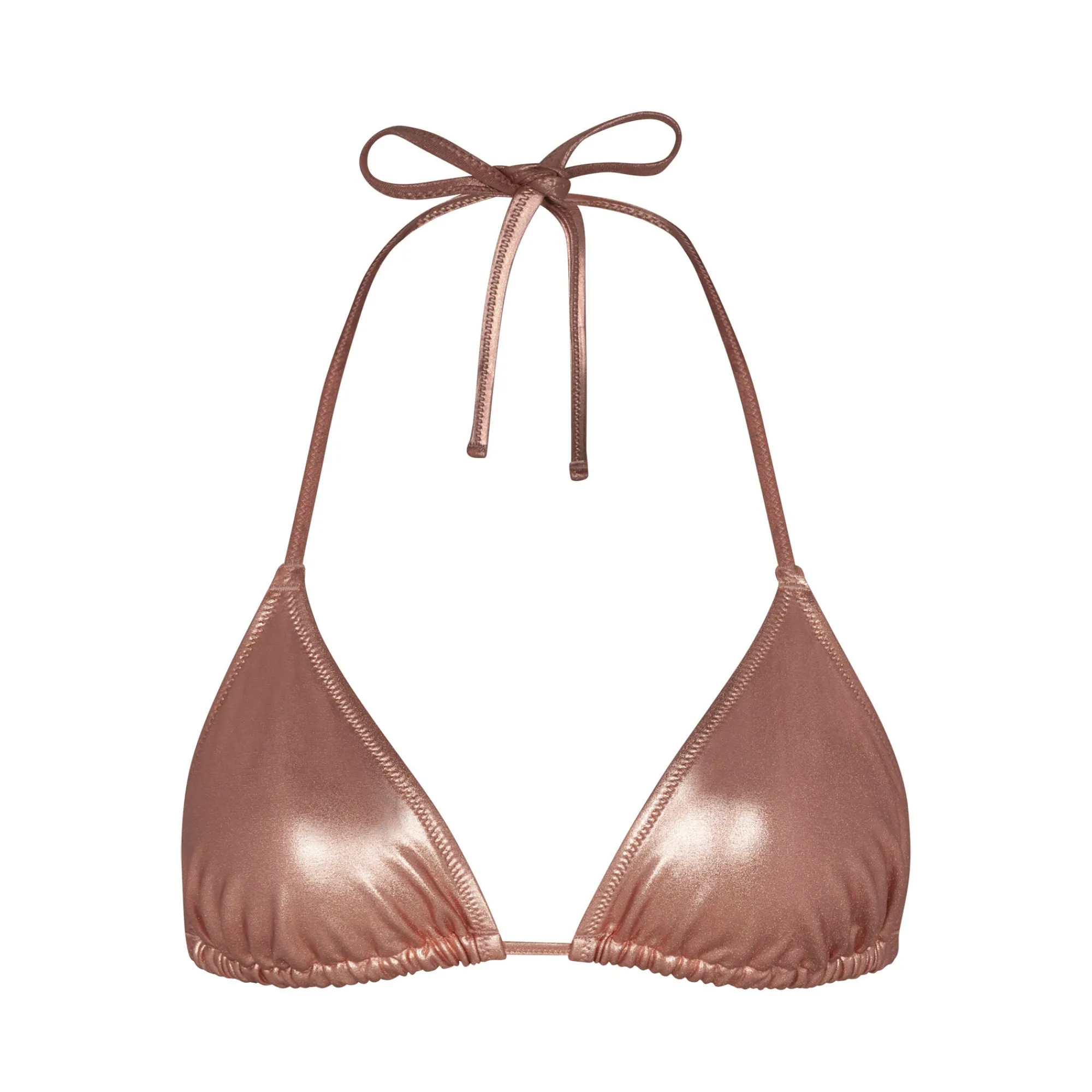 METALLIC SWIM TRIANGLE TOP |-Skims Best