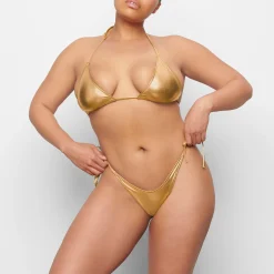 METALLIC SWIM TRIANGLE TOP |-Skims Fashion