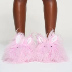 PLUSH BUNNY SLIPPER | BABY PINK-Skims Best