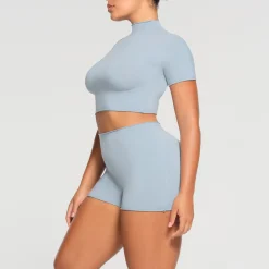 RAW EDGE CROPPED T-SHIRT |-Skims Online