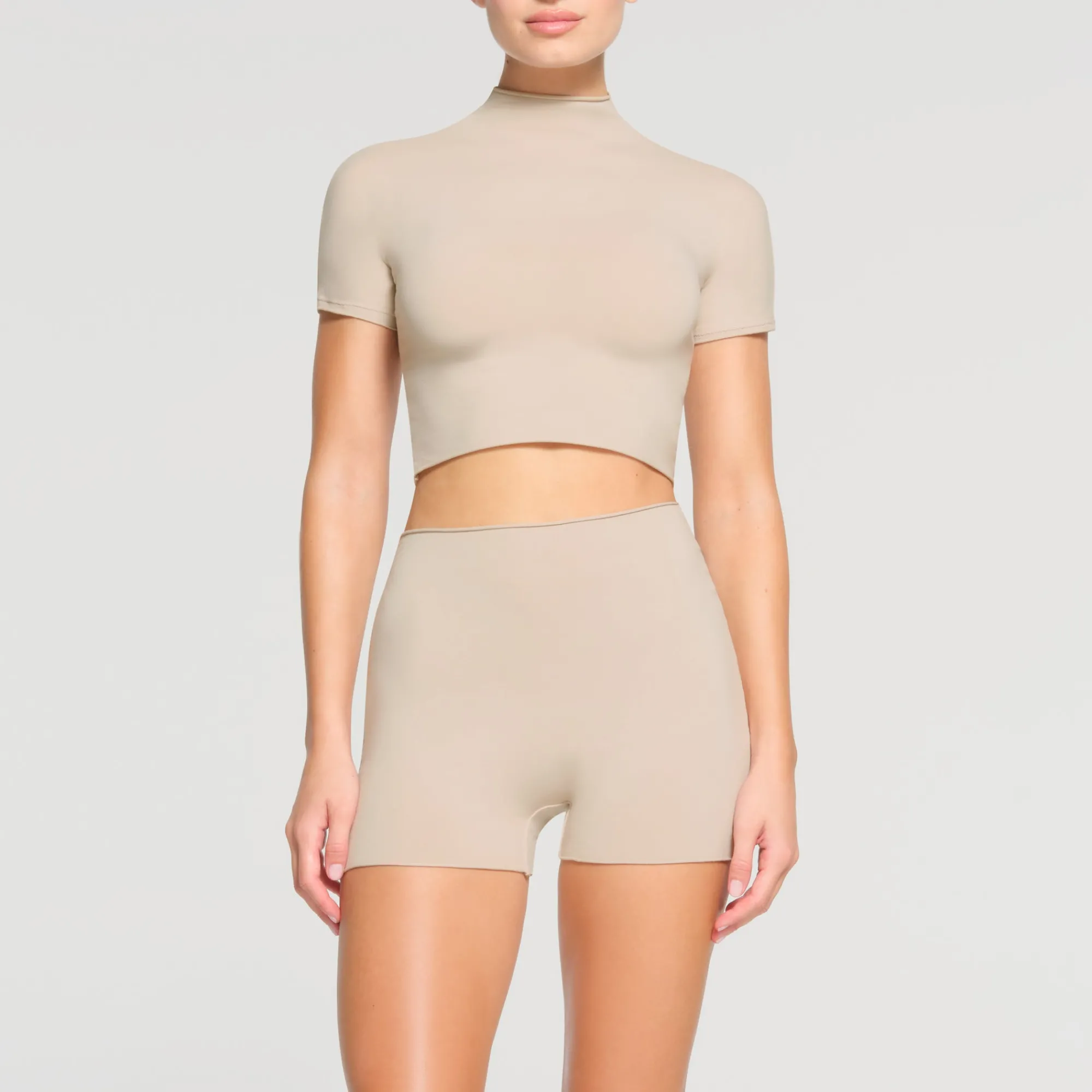 RAW EDGE CROPPED T-SHIRT |-Skims Fashion