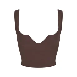 RAW EDGE SLIT FRONT CROPPED CAMI |-Skims Clearance