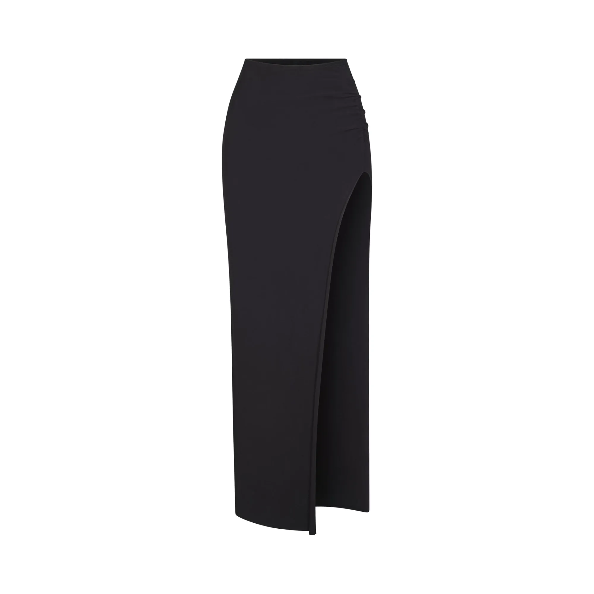RAW EDGE SLIT LONG SKIRT |-Skims Hot
