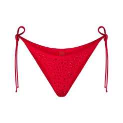 RHINESTONE TIE BIKINI BOTTOMS |-Skims Best
