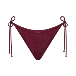 RHINESTONE TIE BIKINI BOTTOMS |-Skims Fashion