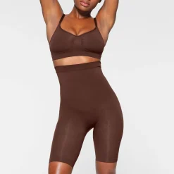 SEAMLESS SCULPT HIGH-WAISTED ABOVE THE KNEE SHORT |-Skims New