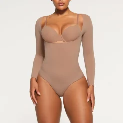 SEAMLESS SCULPT LONG SLEEVE OPEN BUST BRIEF BODYSUIT |-Skims Best