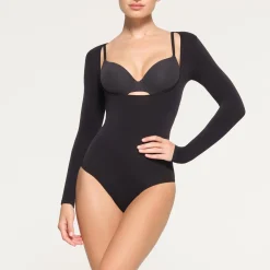 SEAMLESS SCULPT LONG SLEEVE OPEN BUST BRIEF BODYSUIT |-Skims Outlet