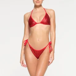 SEQUIN TRIANGLE BIKINI TOP |-Skims Online