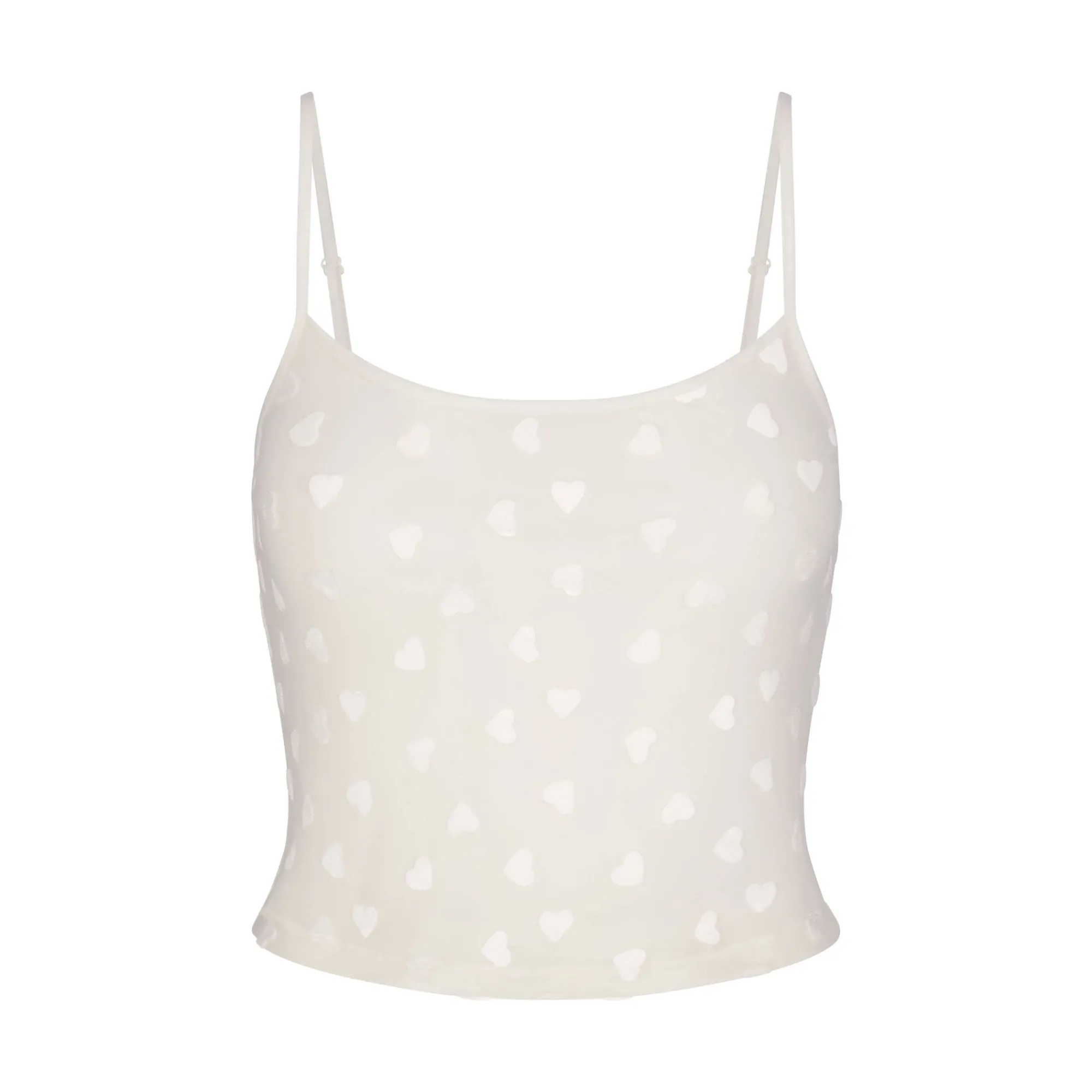 SHEER VELVET CROPPED CAMI |-Skims New