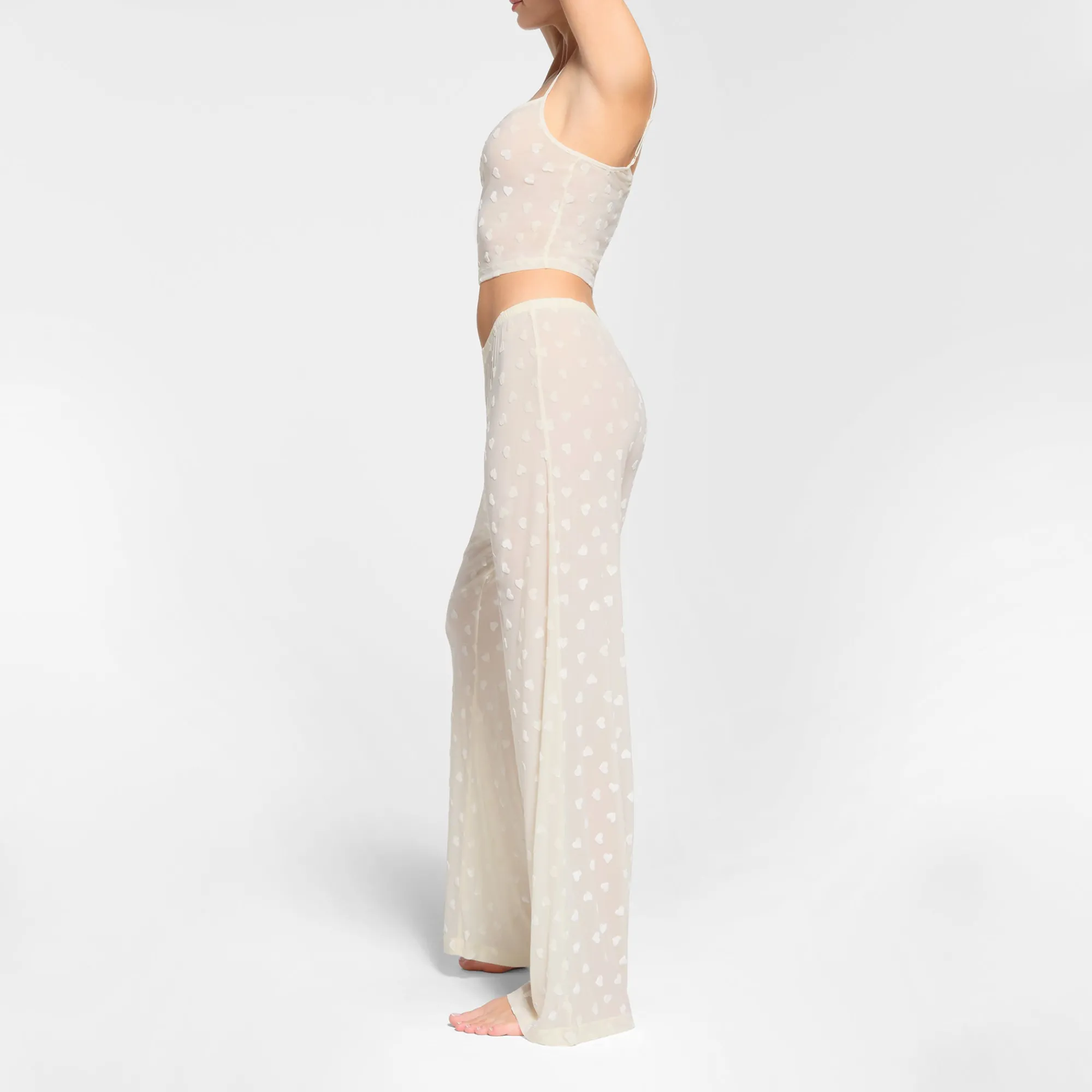 SHEER VELVET CROPPED CAMI |-Skims New