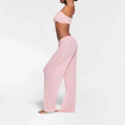 SHEER VELVET STRAIGHT LEG PANT | BABY PINK-Skims Discount