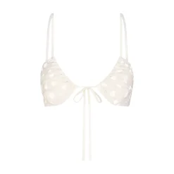SHEER VELVET TIE FRONT BRALETTE |-Skims Fashion