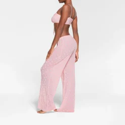 SHEER VELVET TIE FRONT BRALETTE | BABY PINK-Skims Online