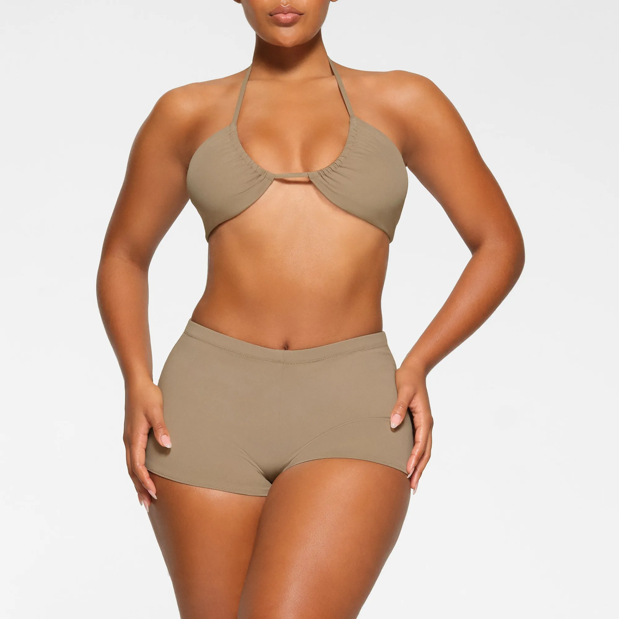 SIGNATURE SWIM HALTER BIKINI TOP |-Skims Online