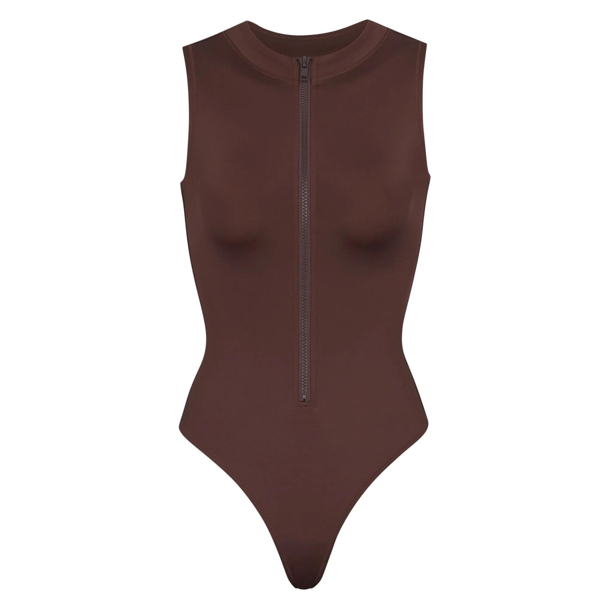 SIGNATURE SWIM ZIP FRONT SLEEVELESS ONE PIECE |-Skims Outlet