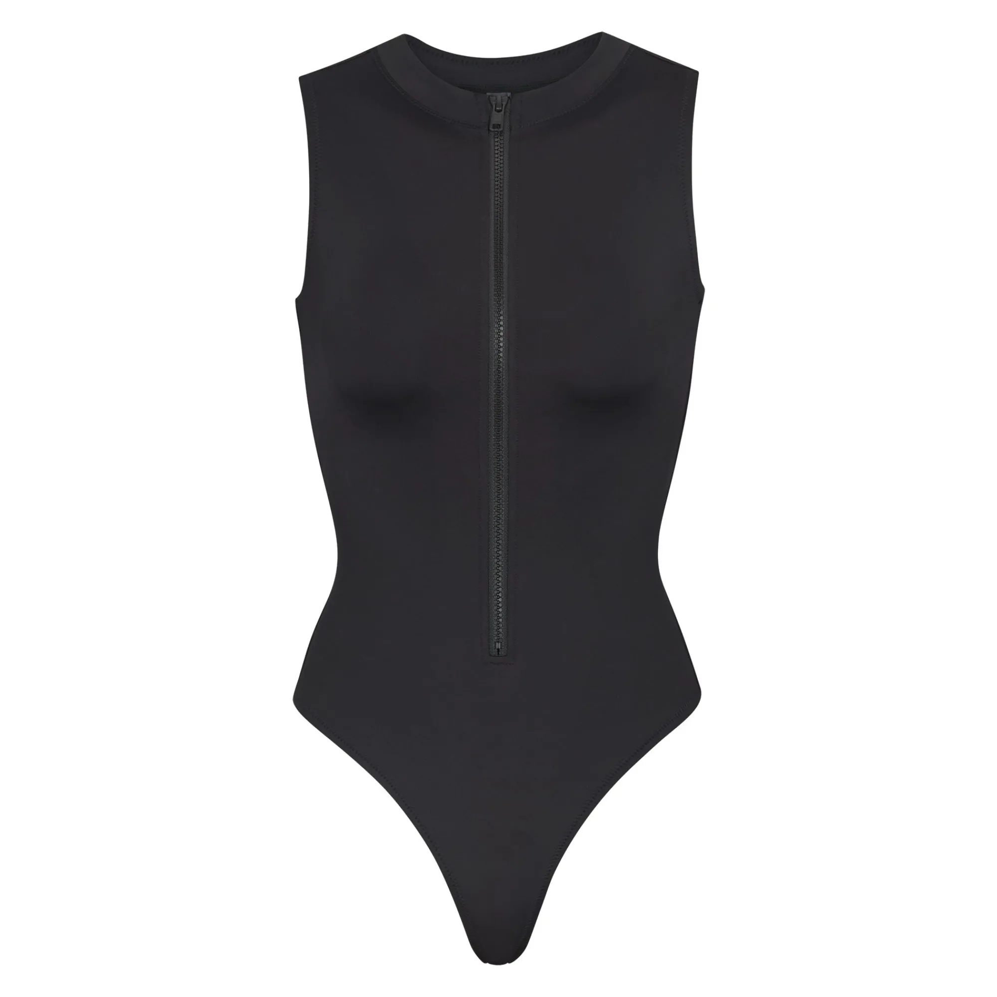 SIGNATURE SWIM ZIP FRONT SLEEVELESS ONE PIECE |-Skims Hot