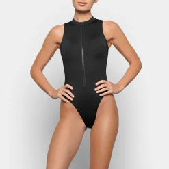 SIGNATURE SWIM ZIP FRONT SLEEVELESS ONE PIECE |-Skims Hot