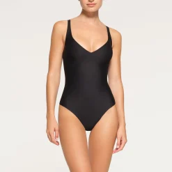 BODY UNLINED PLUNGE THONG BODYSUIT |-Skims Clearance