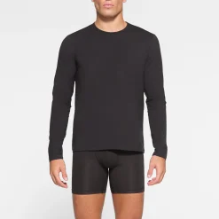 COTTON MENS LONG SLEEVE T-SHIRT |-Skims Sale