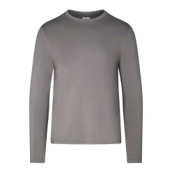 COTTON MENS LONG SLEEVE T-SHIRT | WASHED GUNMETAL-Skims Online