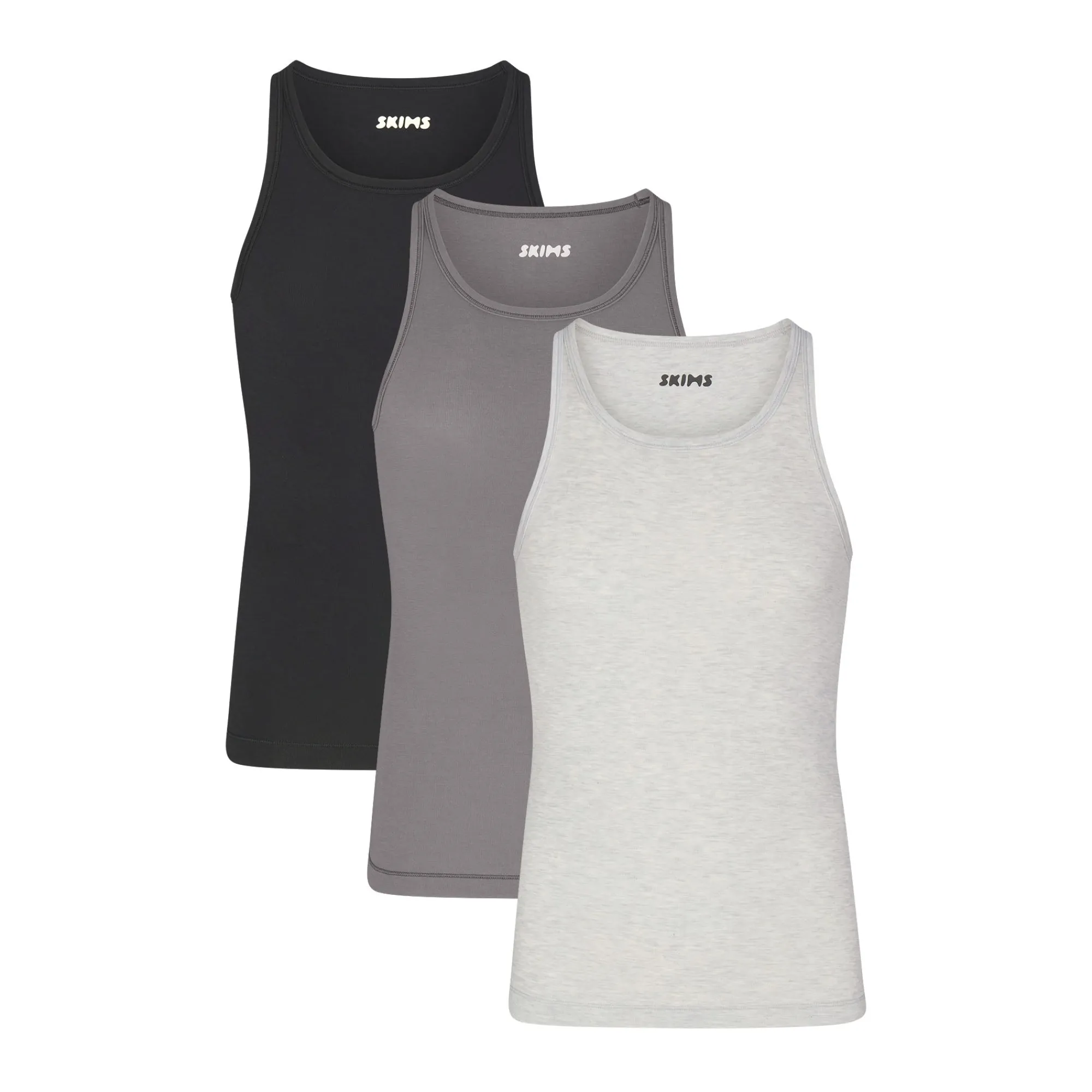 COTTON MENS TANK PACK | HEATHER MULTI-Skims Fashion