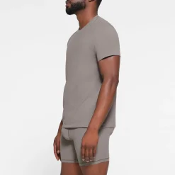 COTTON MENS T-SHIRT | WASHED GUNMETAL-Skims Sale