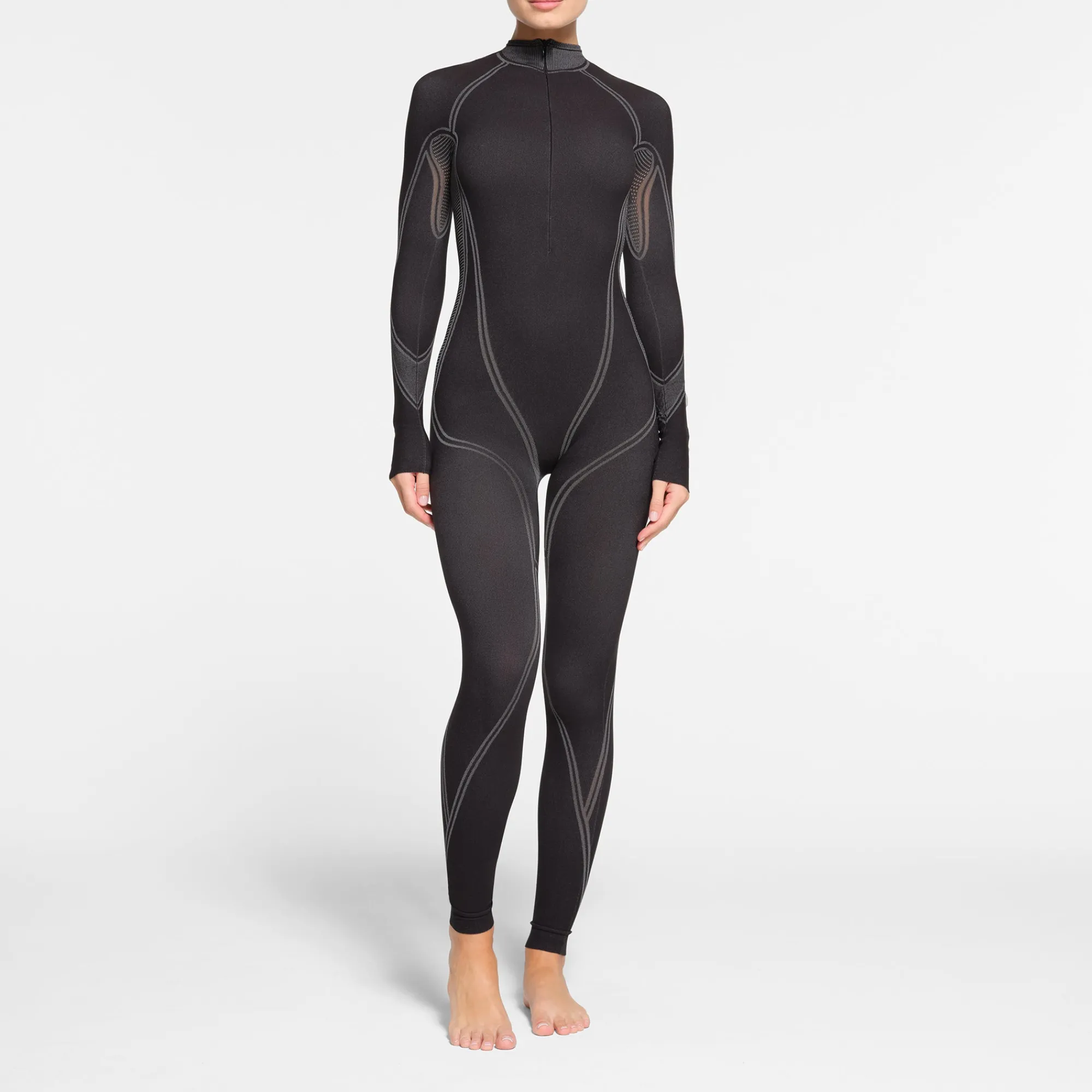 FIRST LAYERS ZIP FRONT CATSUIT |-Skims New