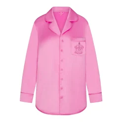 HOTEL SHINE BUTTON UP SLEEP DRESS | NEON ORCHID-Skims Clearance