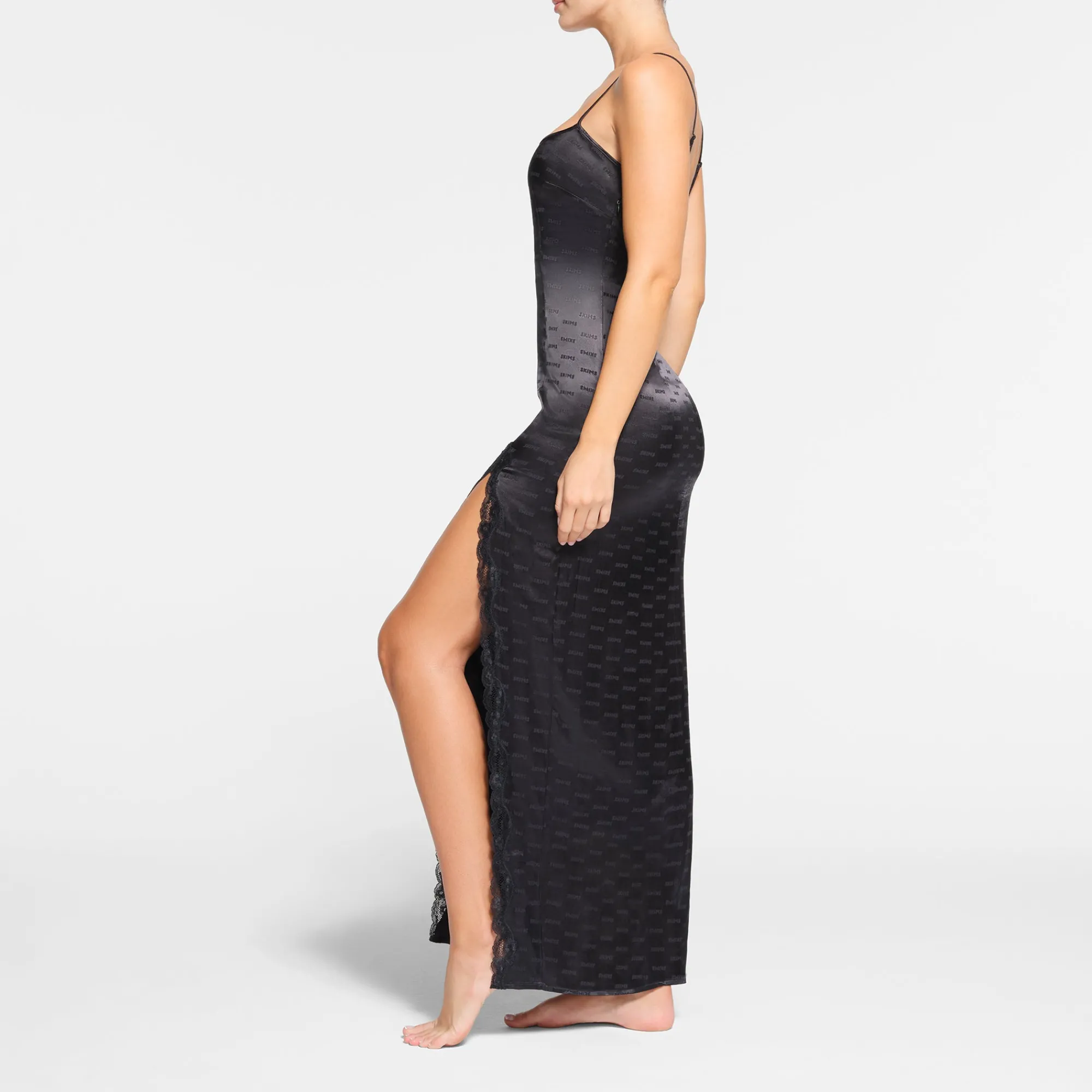 JACQUARD LACE LONG DRESS |-Skims Hot