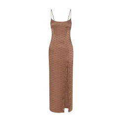 JACQUARD LACE LONG DRESS |-Skims Online