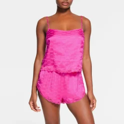 JACQUARD LACE SHORT | HOT PINK-Skims Clearance