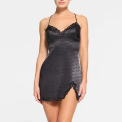 JACQUARD LACE SLIP DRESS |-Skims New