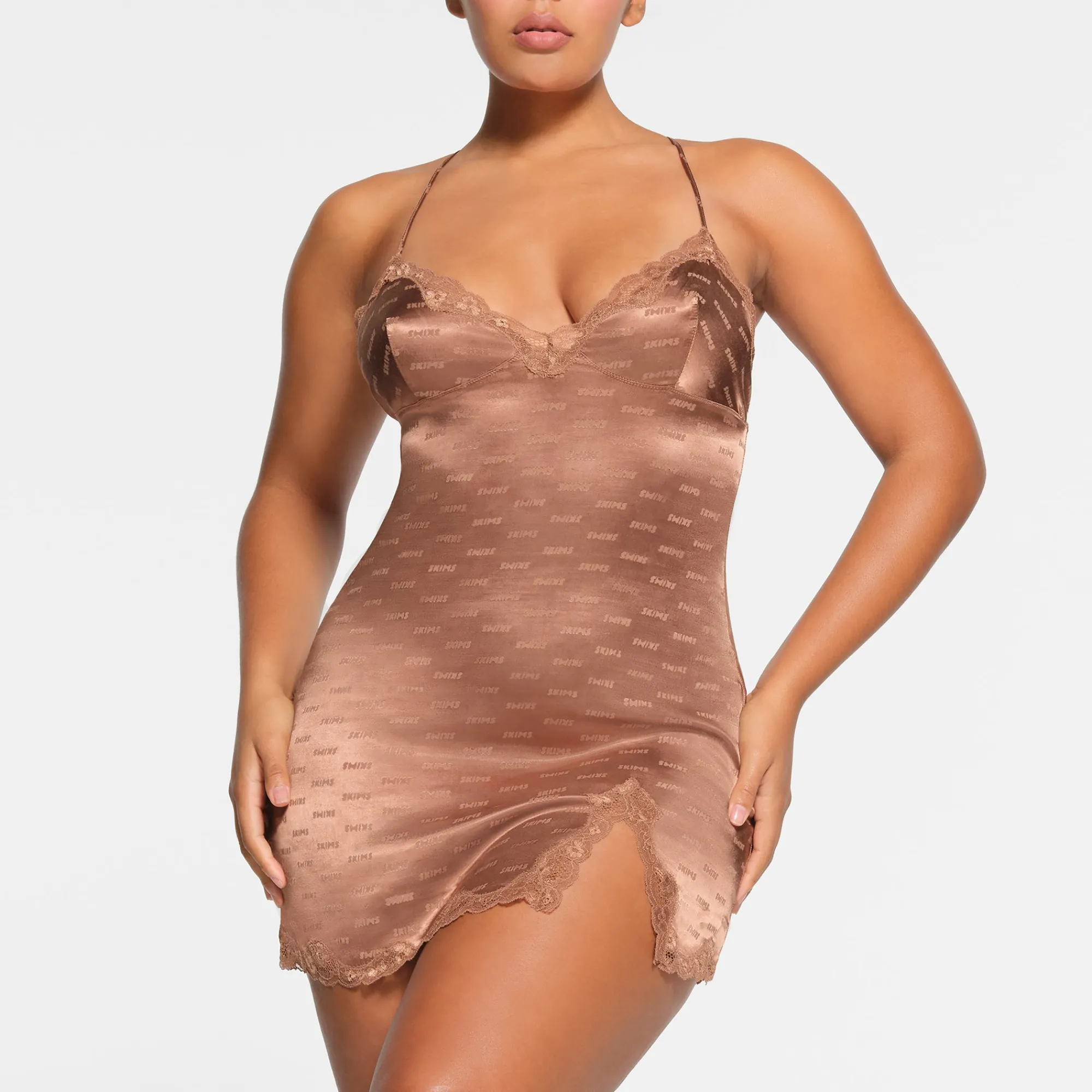 JACQUARD LACE SLIP DRESS |-Skims Best