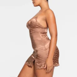 JACQUARD LACE SLIP DRESS |-Skims Best