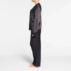 JACQUARD LONG SLEEVE BUTTON UP SLEEP SET |-Skims Sale