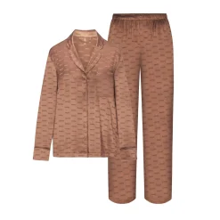 JACQUARD LONG SLEEVE BUTTON UP SLEEP SET |-Skims Outlet