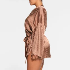 JACQUARD SHORT ROBE |-Skims New