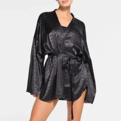 JACQUARD SHORT ROBE |-Skims New