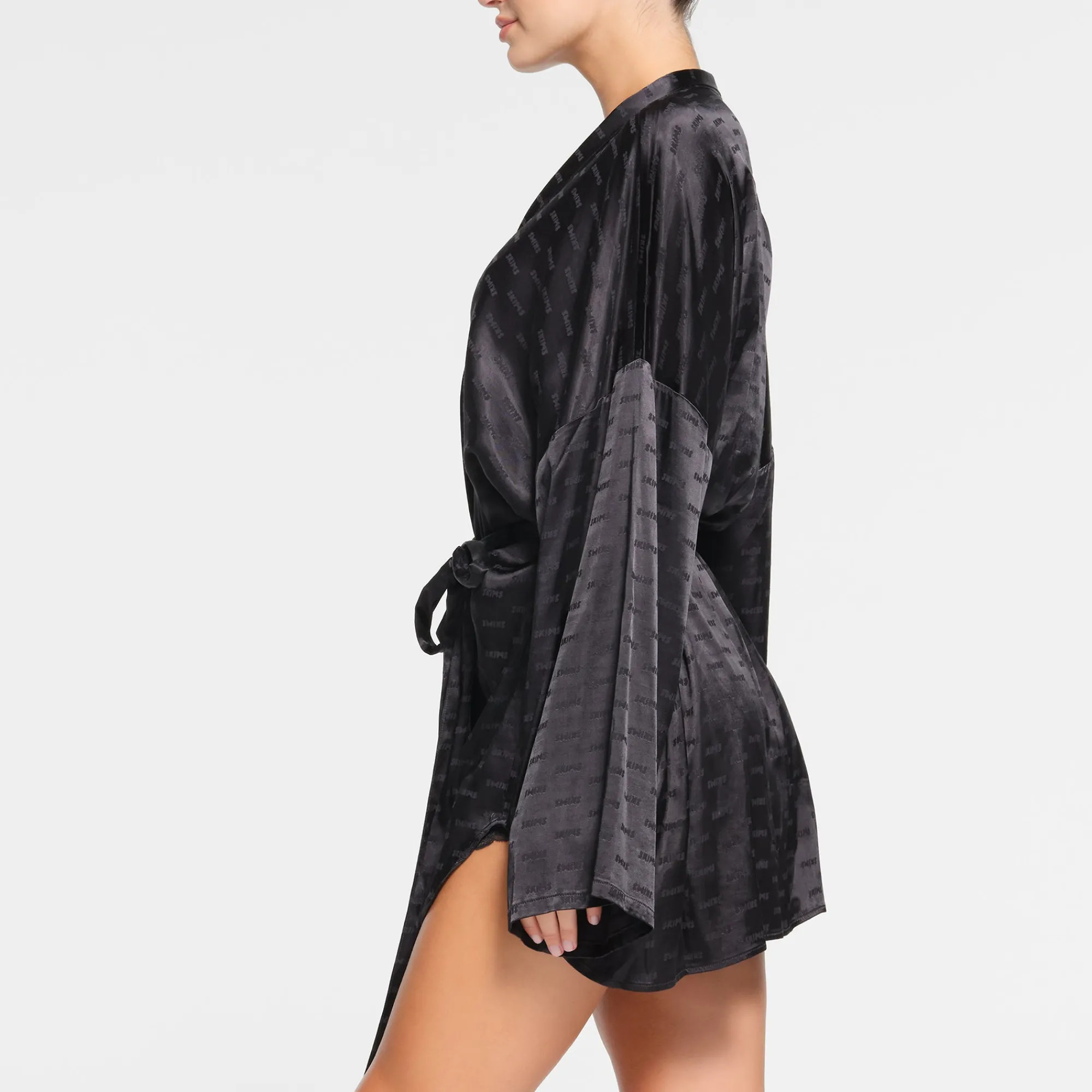 JACQUARD SHORT ROBE |-Skims New