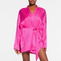 JACQUARD SHORT ROBE | HOT PINK-Skims Outlet