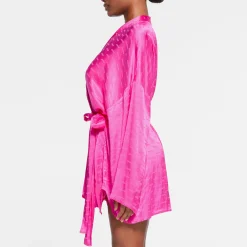 JACQUARD SHORT ROBE | HOT PINK-Skims Outlet