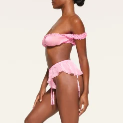 ROMANCE GARTER BIKINI | BUBBLE GUM-Skims Hot