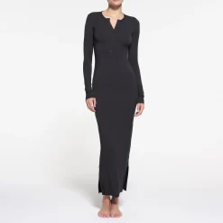 SLEEP HENLEY LONG DRESS |-Skims Online