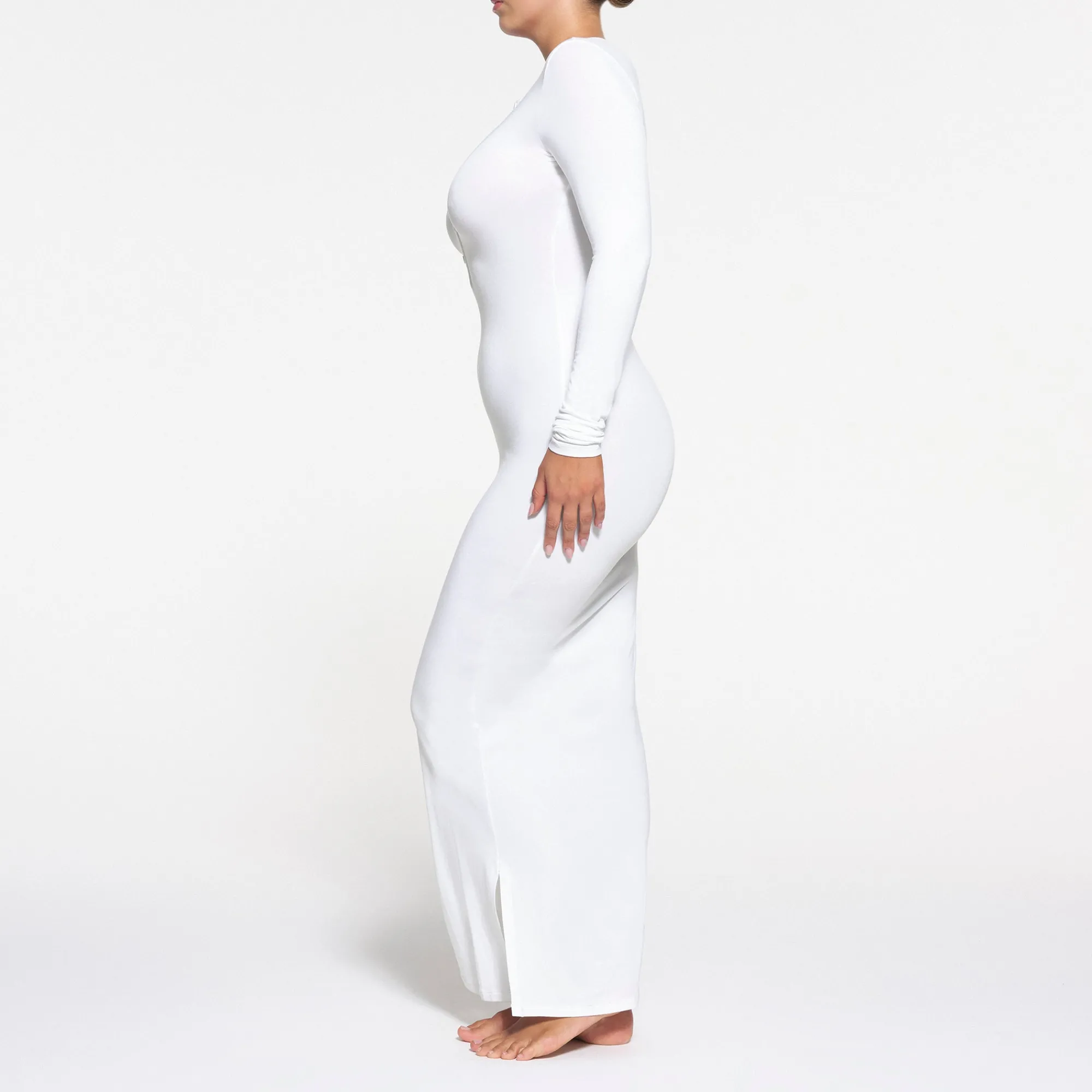 SLEEP HENLEY LONG DRESS |-Skims Clearance