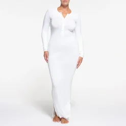 SLEEP HENLEY LONG DRESS |-Skims Clearance