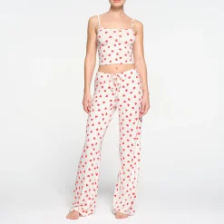 SLEEP STRAIGHT LEG PANT | RUBY AND MARBLE HEART-Skims New