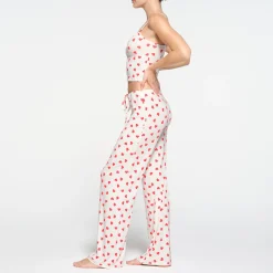 SLEEP STRAIGHT LEG PANT | RUBY AND MARBLE HEART-Skims New