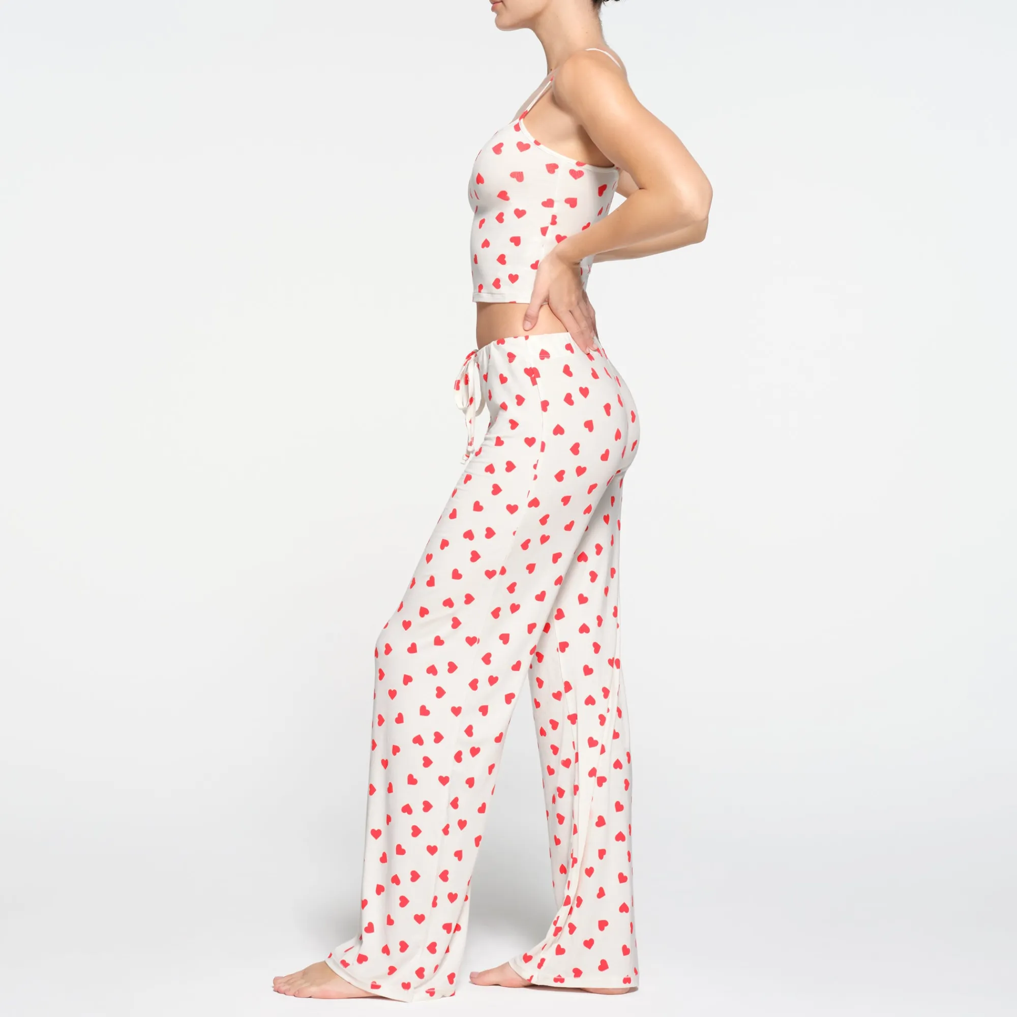 SLEEP STRAIGHT LEG PANT | RUBY AND MARBLE HEART-Skims New